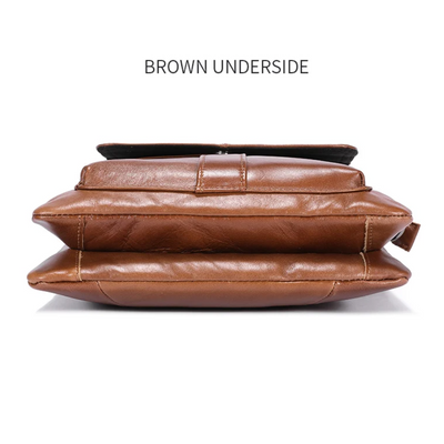 Colton | Slim Leather Crossbody with Flap Pocket Design