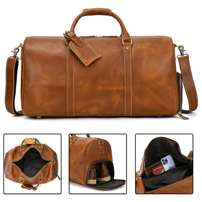 Easton | Full-Grain Leather Duffel for Travel and Weekends