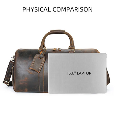 Rhett | Vintage Full-Grain Leather Duffel for Refined Travel