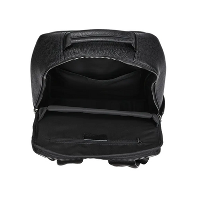 Everett | Genuine Top‑Grain Leather Laptop Backpack